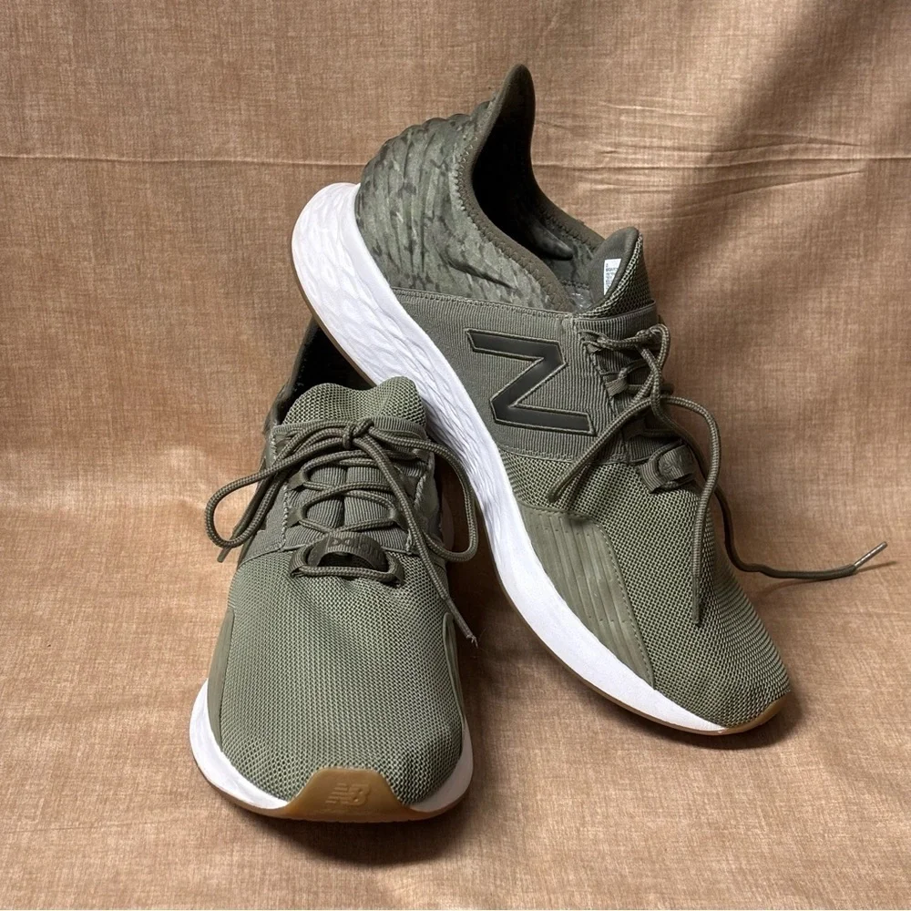 New Balance Fresh Foam Roav V1 Mens Sneaker Olive Green Slip On Shoes